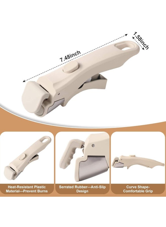 ARABIQO Removable Handle for Pots & Pans, Universal Detachable Pan Handle Replacement, Heat-Resistant Plastic, Stainless Steel & Silicone, Secure Locking Grip for Cookware, Kitchen Accessory - Image 2